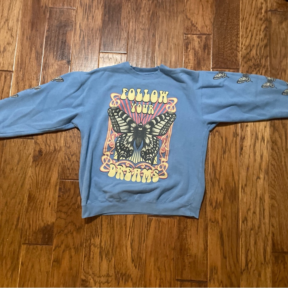 Blue Graphic Men's Sweater